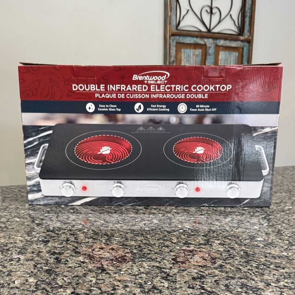 Brentwood Double Infrared Electric Cooktop NEW